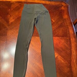 Lululemon Olive Green Leggings Size 6 Tall/Long